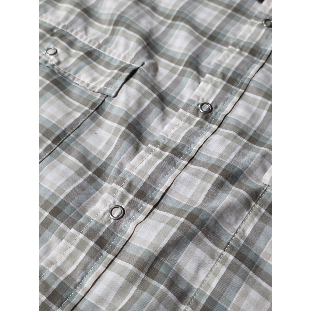 Patagonia Bandito Shirt Mens XL Brown Plaid Snap Short Sleeve Vented 54025 - Picture 4 of 8